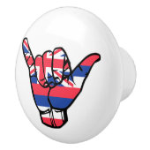 釈迦ハワイ旗 セラミックノブ (右)