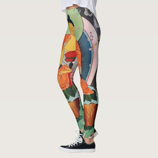 釈迦仏絵画のヒマラヤ – ダルマ レギンス (左)