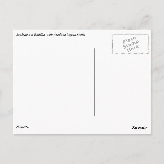 釈迦仏 ポストカード (裏面)