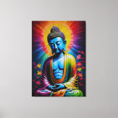 釈迦様の平和の祈り キャンバスプリント (正面)