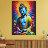 釈迦様の平和の祈り キャンバスプリント (インサイチュ (リビング))