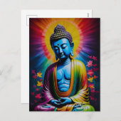 釈迦様の平和の祈り シーズンポストカード (正面/裏面)