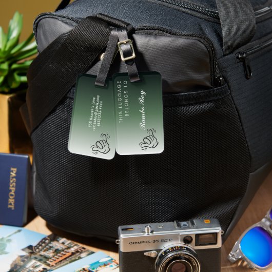 釈迦荷札 ラゲッジタグ (正面&裏面)
