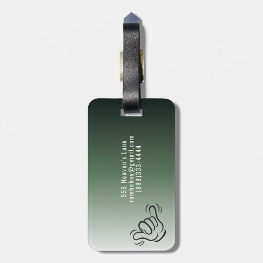 釈迦荷札 ラゲッジタグ (裏面縦)