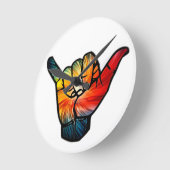 釈迦虹 ラウンド壁時計 (傾斜)