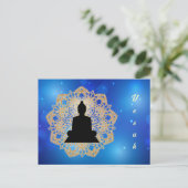 釈迦誕生日とマンダラ ヴァイシャーカ・プルニマ ポストカード (スタンド正面)