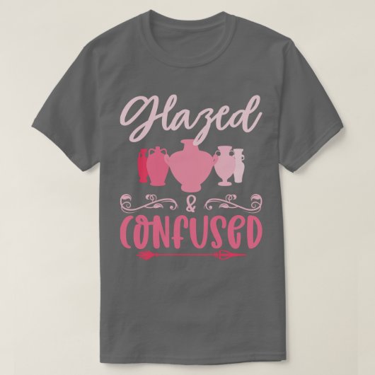 釉薬と混乱した陶磁陶磁陶磁陶磁陶磁器 Tシャツ (デザイン正面)