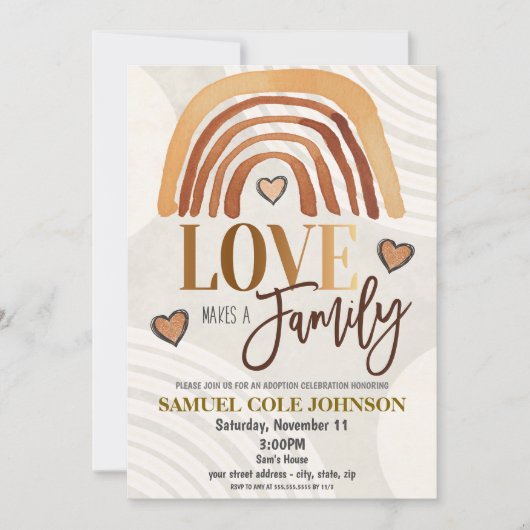 里子歓迎パーティー招待状 招待状 (正面)