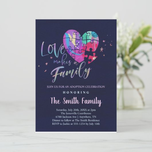 里子誕生お祝い/シャワー招待状 招待状 (スタンド正面)