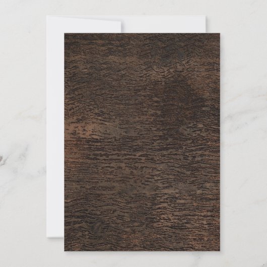 里山風の裏庭バーベキューサマー パーティー 招待状 (裏面)