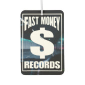 里見「ファストマネー」 カーエアーフレッシュナー (正面)