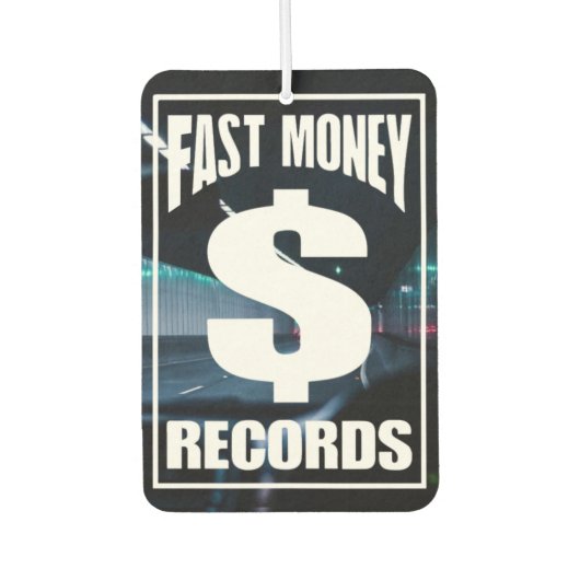 里見「ファストマネー」 カーエアーフレッシュナー (正面)