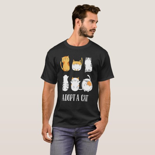 里親として子猫を採用する Tシャツ (正面フル)