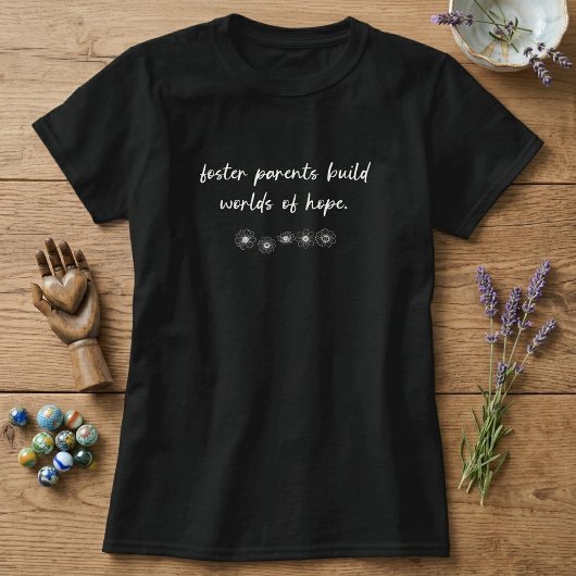 里親による希望の感謝デザイン Tシャツ