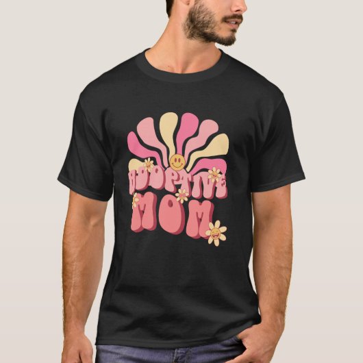 里親の母キュートグルーヴ養母の日 Tシャツ (正面)