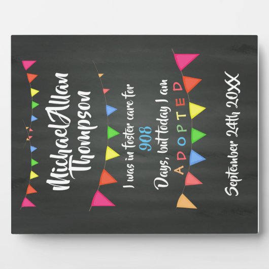 里親の発表気にの最終日 フォトプラーク (正面)