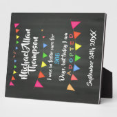 里親の発表気にの最終日 フォトプラーク (側面)