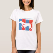 里親ボランティアを採用！ロゴドッグTシャツ Tシャツ (正面)