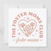 里親ママ養子縁組ママ母の日カワイイ カード (正面)