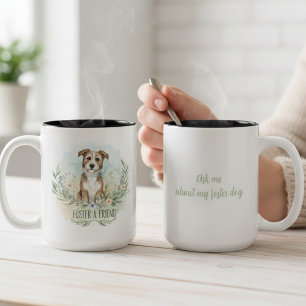 里親募るマグカップ - 保護犬・猫グッズ ツートーンマグカップ