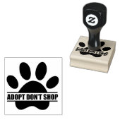 里親募集ペットレスキューウッドアートスタンプ ラバースタンプ (押印)