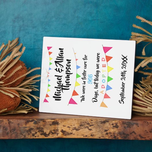 里親募集気に日より フォトプラーク (側面)