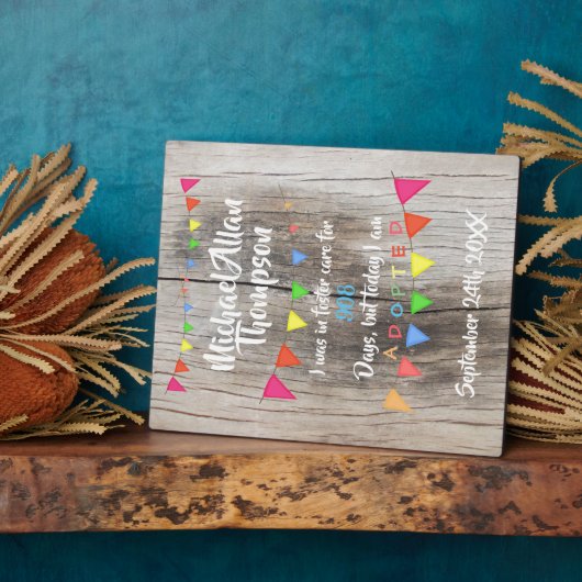 里親募集気に日より フォトプラーク (側面)