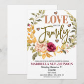 里親歓迎パーティー招待状 招待状 (正面/裏面)