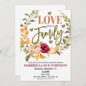 里親歓迎会のお知らせ 招待状 (正面/裏面)