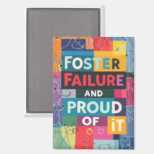 里親用動物里親不良磁石 マグネット (正面/裏面)