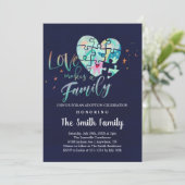 里親養子縁組お祝い / シャワー 招待状 (スタンド正面)