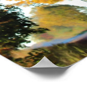 里道の秋の色彩 ポスター (角)