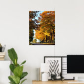 里道の秋の色彩 ポスター (ホームオフィス)