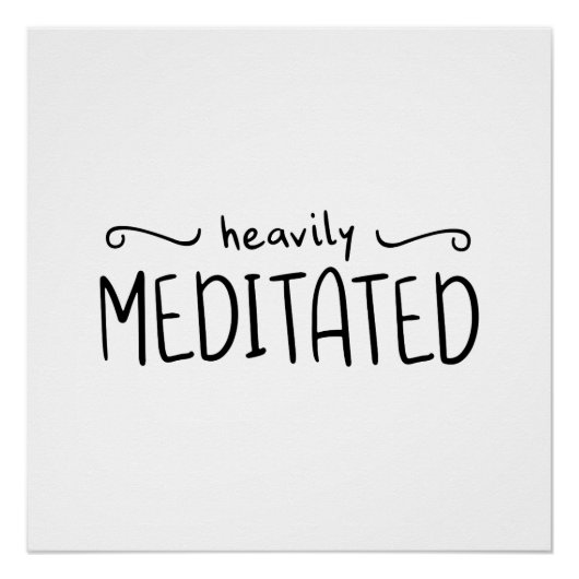 重いめい想タイポグラフィ ポスター (正面)