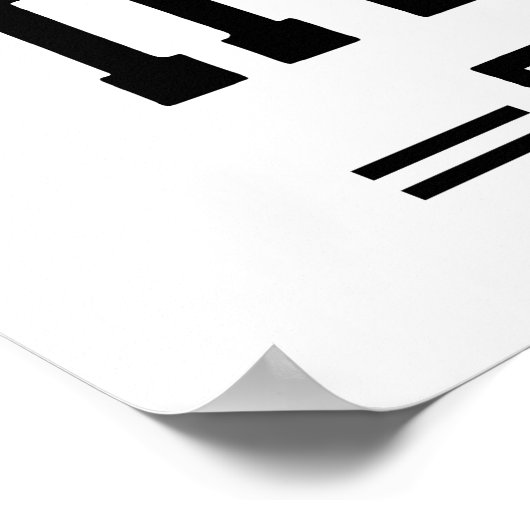 重いものを持ち上げよう ポスター (角)