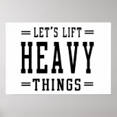 重いものを持ち上げよう ポスター (正面)