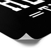 重いものを持ち上げよう ポスター (角)