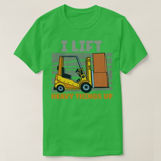 重いものを持ち上げる Tシャツ (デザイン正面)