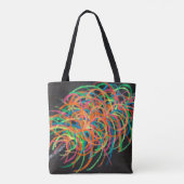 重いイオン衝突の両面トート トートバッグ (裏面)