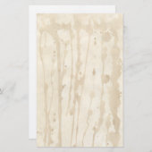 重いコーヒーの汚れた色あせた羊皮紙 便箋 (正面/裏面)