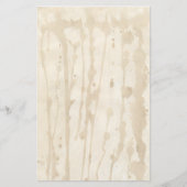 重いコーヒーの汚れた色あせた羊皮紙 便箋 (正面)