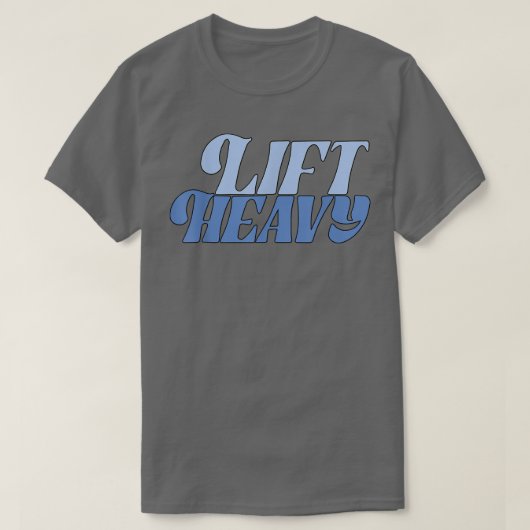 重いジムと運動を持ち上げる Tシャツ (デザイン正面)