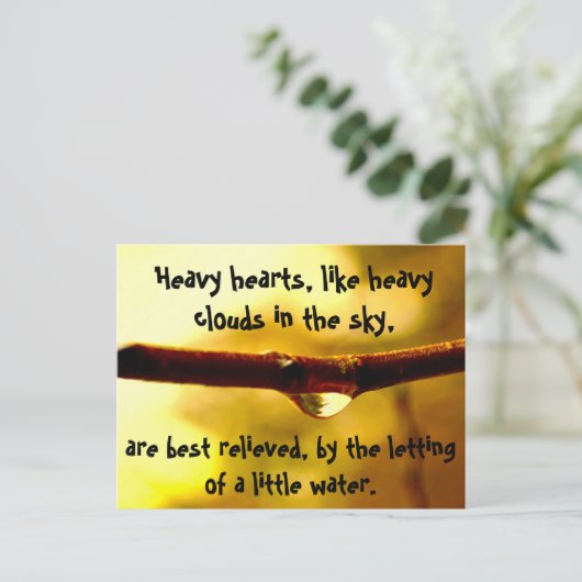 重いハート ポストカード (スタンド正面)