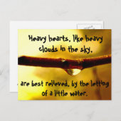 重いハート ポストカード (正面/裏面)