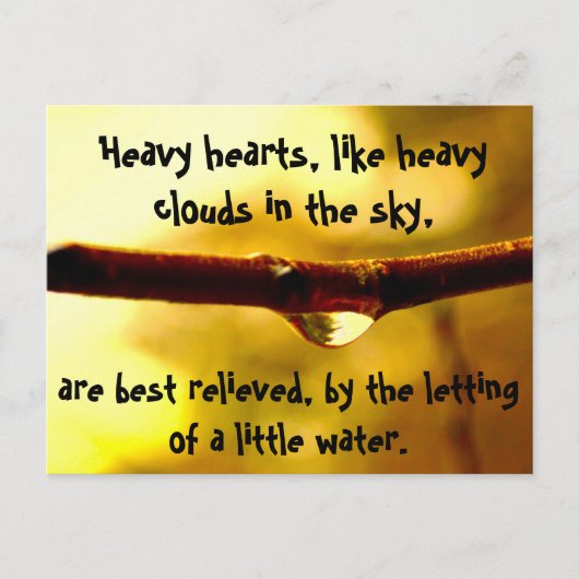 重いハート ポストカード (正面)