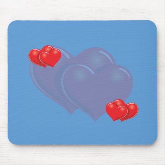 重いハート マウスパッド (正面)