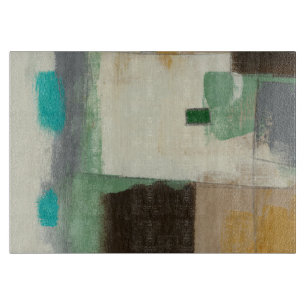 重いブラシの打撃との表現主義者の絵画 カッティングボード