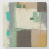 重いブラシの打撃との表現主義者の絵画 ストーンコースター (正面)