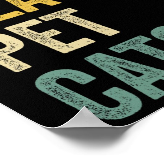 重いペット猫を持ち上げる – ジおもしろいムトレーニング ポスター (角)