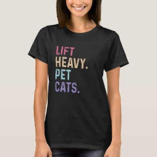 重いペット猫を持ち上げる – ジムトレーニング重量持ち上げV Tシャツ